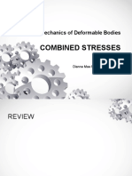 Combined Stresses: ES13 - Mechanics of Deformable Bodies