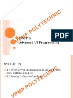 Advanced UI Programming