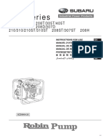 Owners Manual Robin-Subaru Pump PTG Series