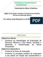 Metodos de Exploração de Minas e Pedreiras 2019