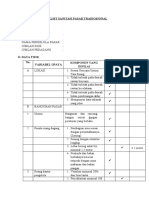 Cheklist Dan Kuisoner Sanitasi Pasar Lengkap