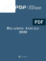 Garante Privacy - Relazione Annuale 2020