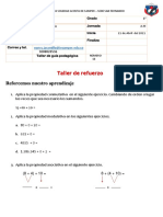 Taller de Refuerzo Propiedades de La Adicion