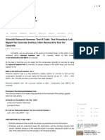 Schmidt Rebound Hammer Test IS Code, Test Procedure, Lab Report For Concrete Surface - Non Destructive Test For Concrete