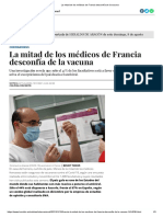 La Mitad de Los Médicos de Francia Desconfía de La Vacuna