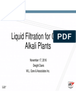 Liquid Filtration For Chlor-Alkali Plants: November 17, 2016 Dwight Davis W.L. Gore & Associates Inc