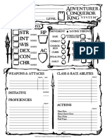 Interactive ACK Character Sheet by Rocco Aka BAMF