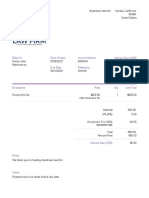 Billed To Invoice Number Amount Due (USD) Date of Issue: +0%, Hourly Time Tex