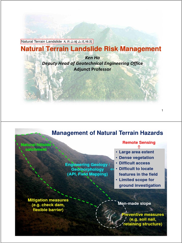 Natural Terrain Landslide Management Guide | PDF | Landslide ...