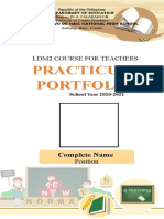 Practicum Portfolio: Ldm2 Course For Teachers