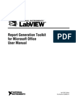 Report Generation Toolkit For Microsoft Office User Manual