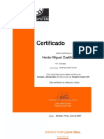 Certificado montar Catari US®-9.107.930-5