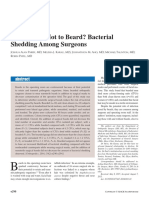 To Beard or Not To Beard? Bacterial Shedding Among Surgeons: Feature Article