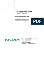 Manual Uport Moxa 1250 Vcv