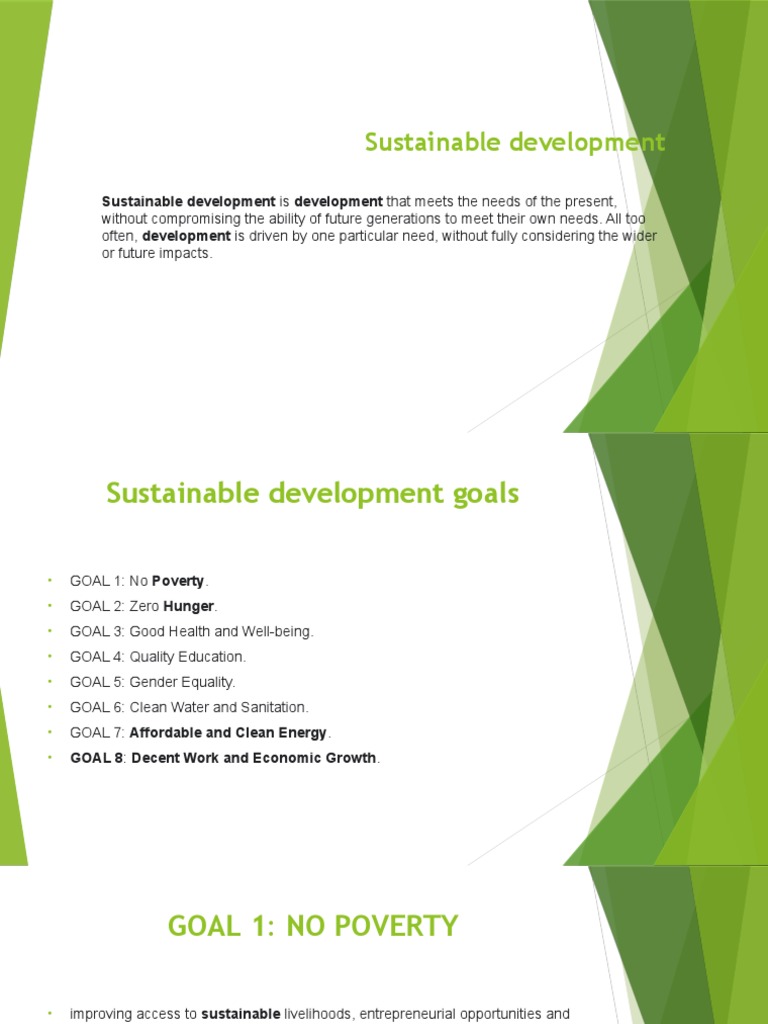 Defining Sustainable Development Goals | PDF | Sustainability | Sanitation