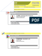 Precandidatos Concejales San Cristobal