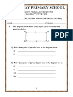 Kings Way Primary School: Primary Five Mathematics Holiday Exercise