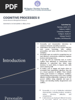 Cognitive Processes Ii: Philippine Christian University