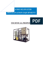 50T/D Ro Seawater Desalination Equipment: Technical Proposal