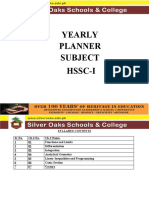 HSSC-I Yearly Planner and Syllabus