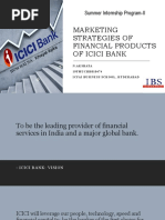 ICICI BANK - Marketing Strategies of Financial Products