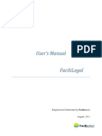 User'S Manual Facililegal: Prepared and Distributed by Facilization August, 2012