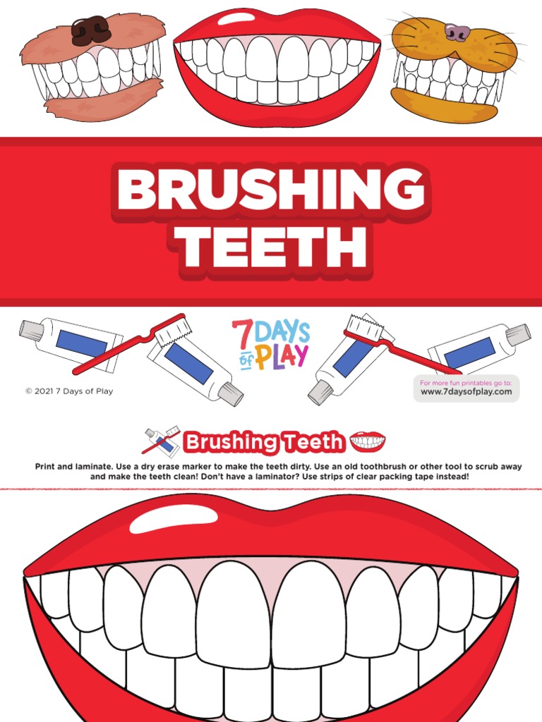 Brushing Teeth: © 2021 7 Days of Play | PDF