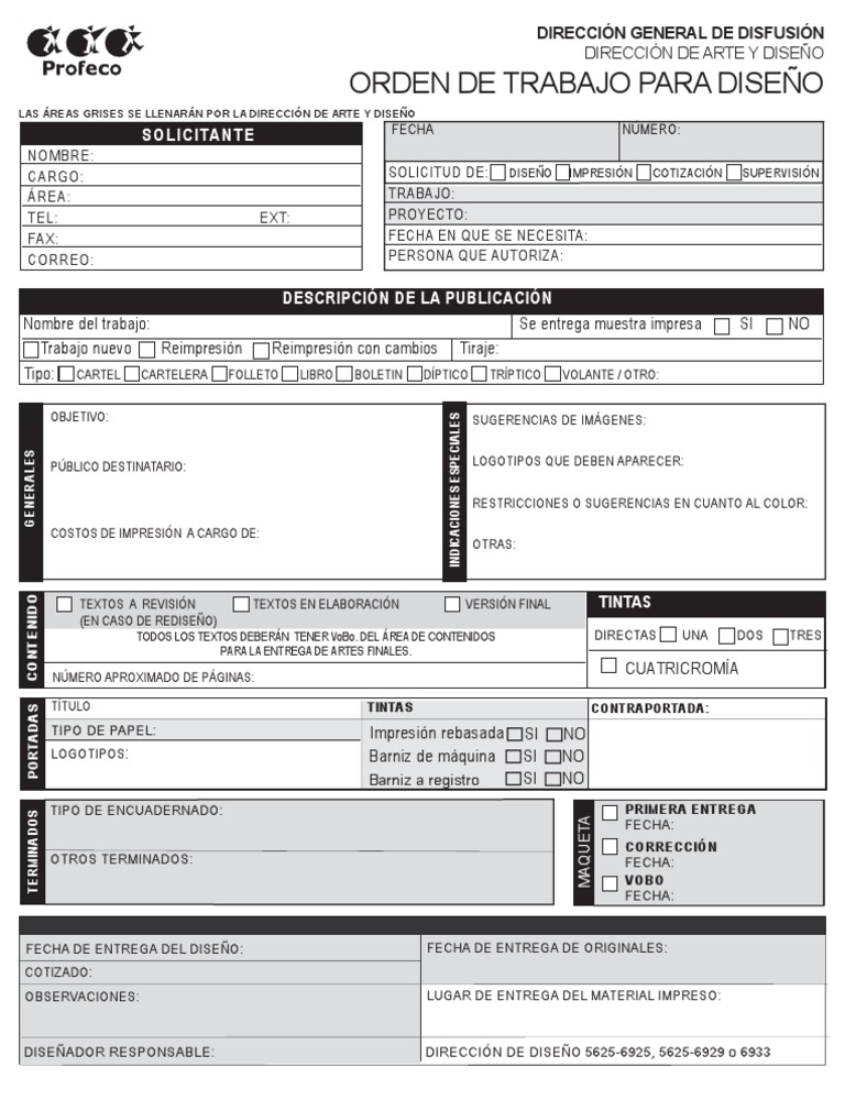 ORDEN DE TRABAJO