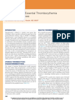 Thrombocytosis: Essential Thrombocythemia and Reactive Causes