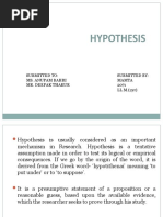 HYPOTHESIS