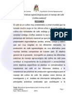 Alternativas Agroecologicas Para El Manejo Del Cafe