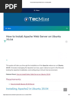 How to Install Apache Web Server on Ubuntu 20.04