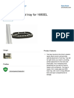 Frame Mount Tool Tray For 1693EL: Data Sheet