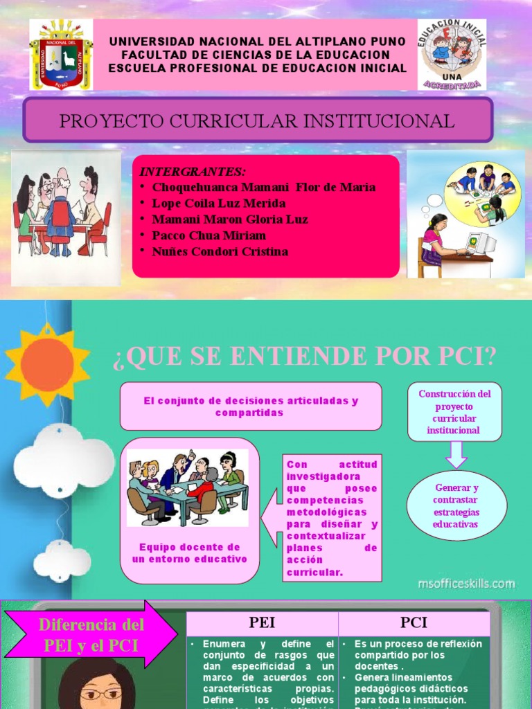 Proyecto Curricular Institucional en Educación | PDF | Plan de estudios ...