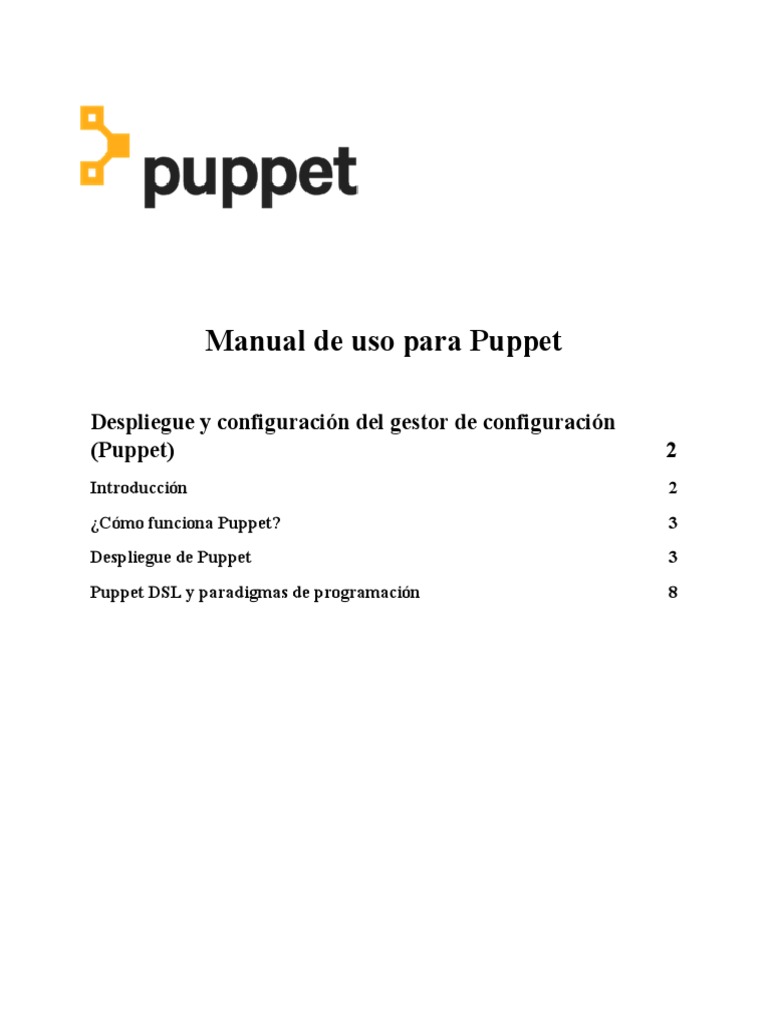 Guía de Uso y Configuración de Puppet | PDF | Servidor (Computación ...