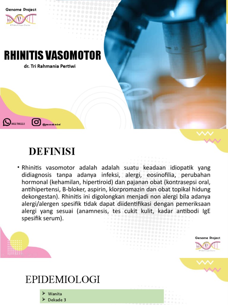 Rhinitis Vasomotor | PDF | Sains & Matematika