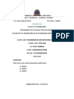 transmission and switching assignment(queueing models)