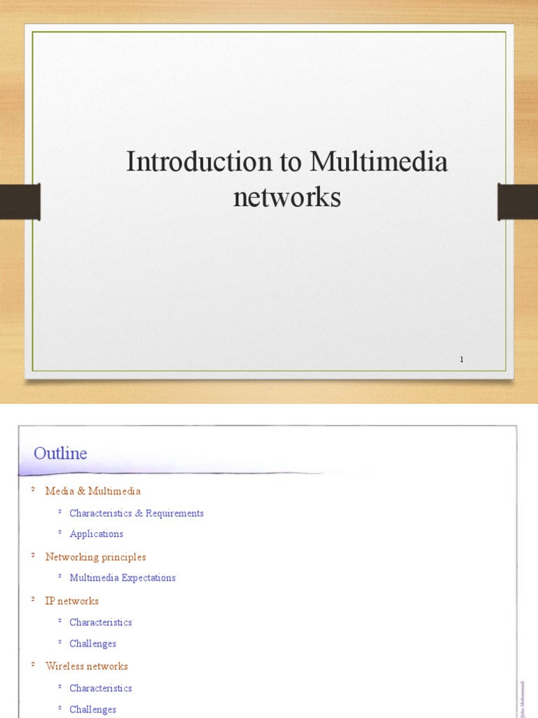 Introduction To Multimedia Networks | PDF | Computer Network | Internet ...