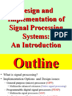 Design and Implementation of Signal Processing Systems: An Introduction