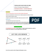 Guía y Taller N°2 de Matemáticas 11° - Segundoperiodo-2021. Ley Del Seno y Coseno