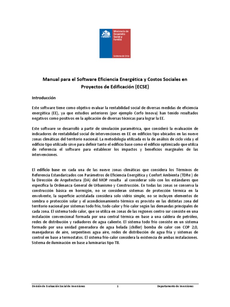 Manual de Software para Eficiencia Energética | PDF | Uso eficiente de ...