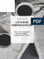 Listening Comprehension: Tips and Strategies For The TOEIC Listening Section