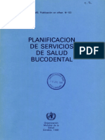 Planificacion de Servicios de Salud Bucodental: 81Pl-l C