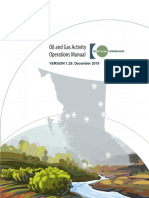 Oil and Gas Activity Operations Manual
