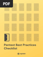 Pentest Best Practices Checklist