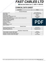 Technical Data Sheet: Description Values Technical Particulars