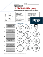 Modals of Probability: Grammar Worksheet