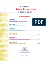 Notes On Subject Assessment