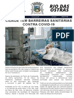 Barreiras sanitárias contra Covid-19 entre Rio das Ostras e Casimiro de Abreu