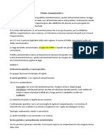 Diritto Amministrativo Appunti